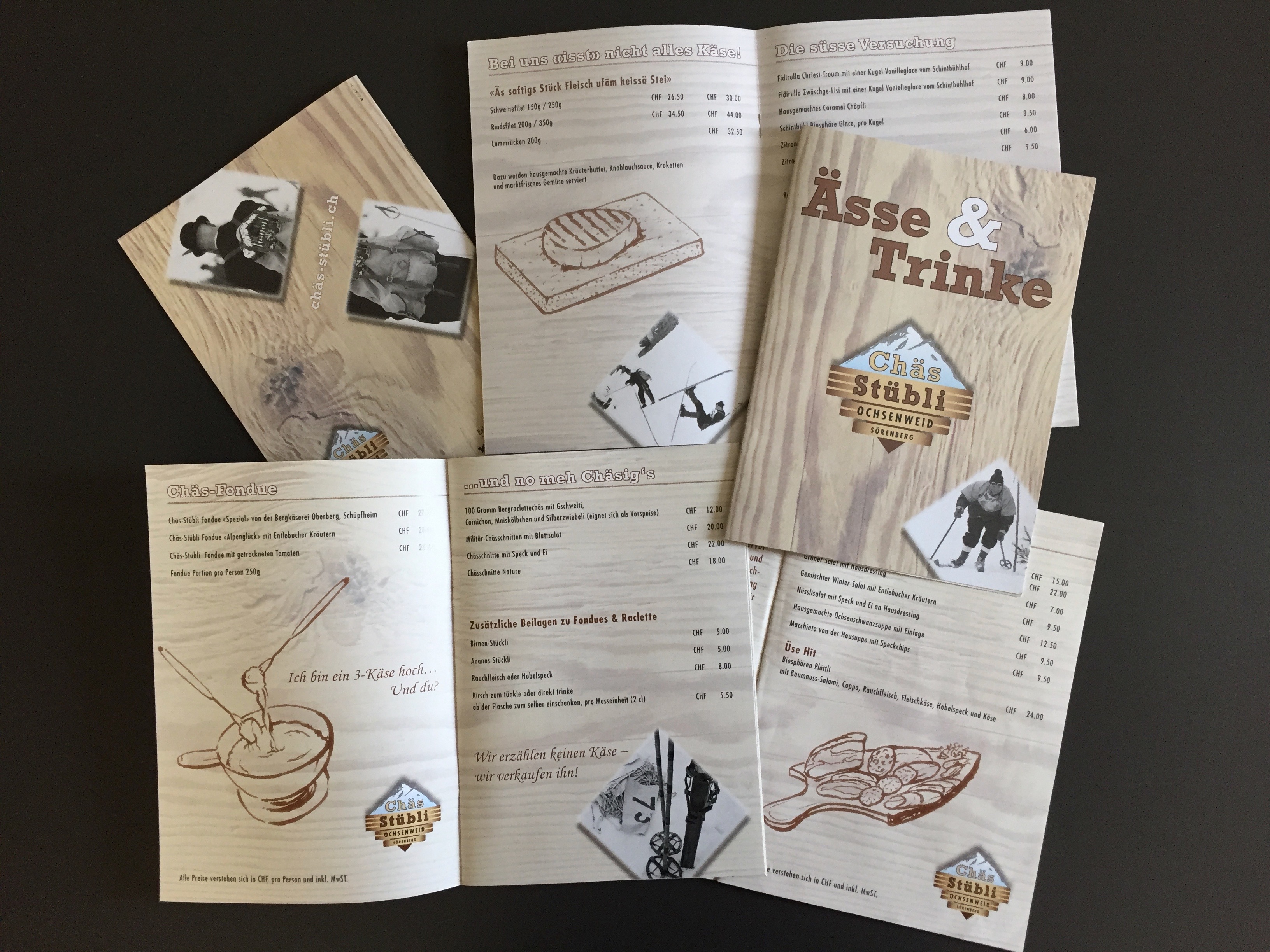 Gastro-Karte Chäs Stübli