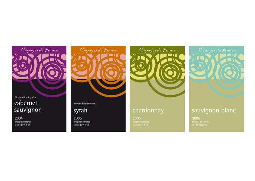 Wein-Etiketten-Serie